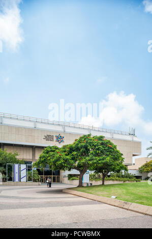 Israel, Ramat Aviv - 3. August 2018: Das Museum für das jüdische Volk im Beit Hatfutsot in der Universität Tel Aviv Stockfoto