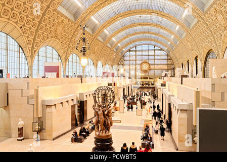 Musee d'Orsay in Paris, Frankreich. Eine erstaunliche Sammlung französischer Kunst aus den impressionistischen und post-impressionistischen Kunst Bewegungen befindet sich hier. Stockfoto