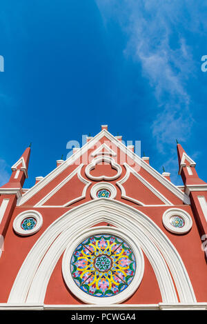 Cartagena, Kolumbien. April 2018. Ein Blick auf die Hochschule für Bildende Künste in Cartagena, Kolumbien. Stockfoto