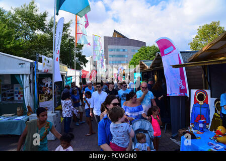 National Eisteddfod Bucht von Cardiff Caerdydd Wales 2018 Stockfoto