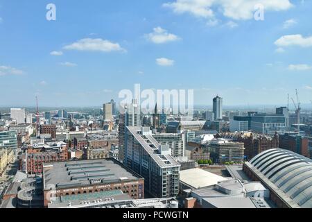 Luftaufnahme von Manchester England, Mai 2018 Stockfoto