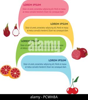 Essen Infografik bacgkround Stock Vektor