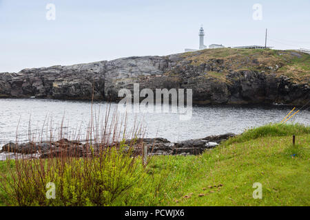 Kanal Head Lighthouse in Channel-Port aux Basques, Neufundland. St. John's, Neufundland und Labrador, Kanada. Stockfoto