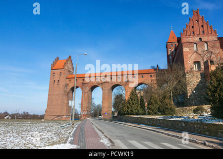 Teutonic gotischen Burg in Kwidzyn. Marienwerder, Pommern, Polen. Stockfoto