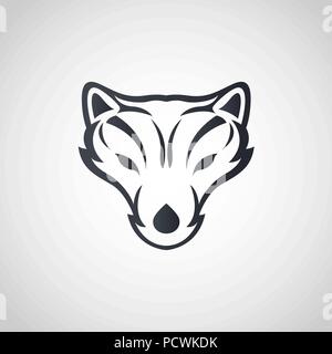 Arctic fox logo Icon Design, Vektor, Abbildung Stock Vektor