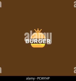 Abbildung: Burger Logo Design template Vector Stock Vektor
