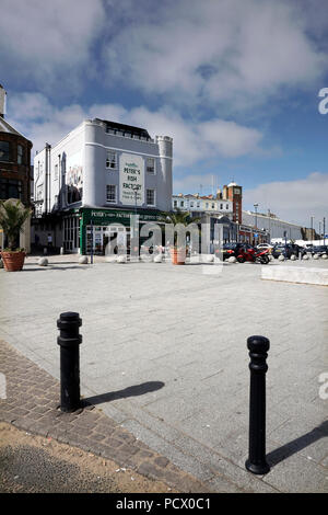 Fisch und Chips Restaurant Ramsgate, Kent, England Stockfoto