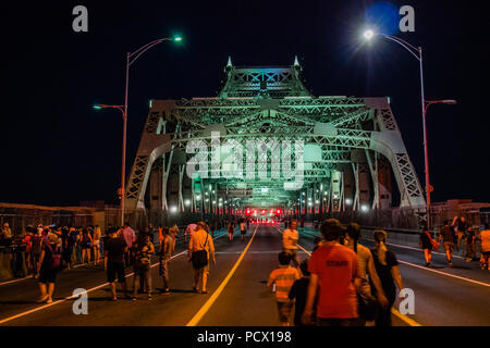 Jacques Cartier Brücke Montreal Stockfoto