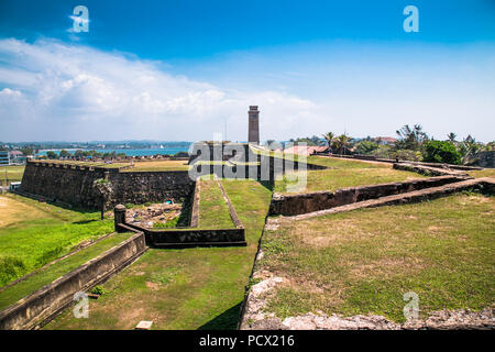 Kolonialen holländischen Fort Galle auf Sri Lanka. Galle ist die größte Stadt und Hafen im Süden von Sri Lanka die Hauptstadt der südlichen Provinz und einer Population Stockfoto