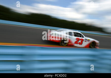 August 4, 2018: NASCAR WDR-Serie Treiber AJ Allmendinger (23) Während der NASCAR XFINITY Serie Zippo 200 am Glen am Samstag, 4. August 2018 in Watkins Glen International in Watkins Glen, New York. Reich Barnes/CSM Credit: Cal Sport Media/Alamy leben Nachrichten Stockfoto