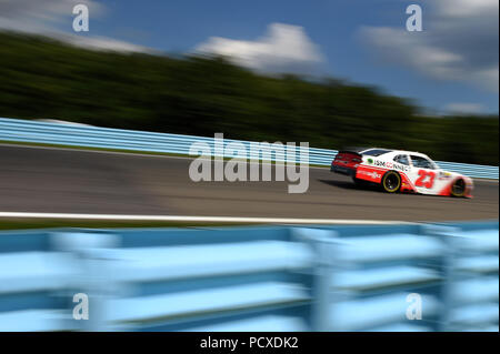 August 4, 2018: NASCAR WDR-Serie Treiber AJ Allmendinger (23) Während der NASCAR XFINITY Serie Zippo 200 am Glen am Samstag, 4. August 2018 in Watkins Glen International in Watkins Glen, New York. Reich Barnes/CSM Credit: Cal Sport Media/Alamy leben Nachrichten Stockfoto