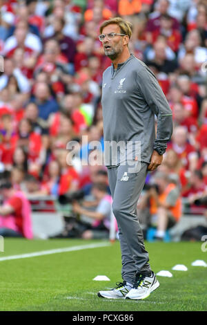 Dublin, Irland. 4 Aug, 2018. Jürgen Klopp bei der Liverpool vs SSC Napoli vor Saisonbeginn freundlich im Aviva Stadium gesehen. Credit: Ben Ryan/SOPA Images/ZUMA Draht/Alamy leben Nachrichten Stockfoto