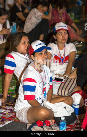 Politische Demonstration in Bangkok, Thailand Stockfoto