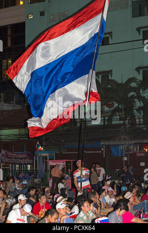 Politische Demonstration in Bangkok, Thailand Stockfoto