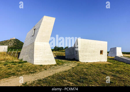 Archeopark Pavlov, Palava Region, Südmähren, Tschechische Republik Stockfoto