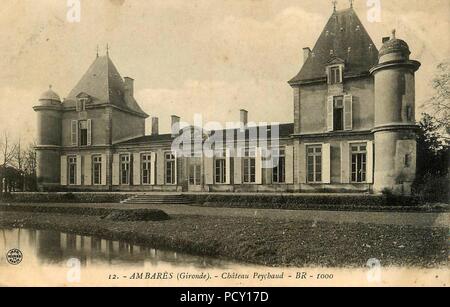 Ambares - Chateau - peychaud 1. Stockfoto
