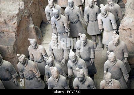 Xian, China, 06. November 2015: Terracotta Krieger in Xian Stockfoto