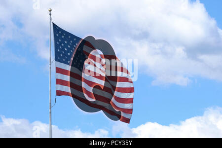 Q Anon tiefen Zustand Verschwörung Konzept Stockfoto