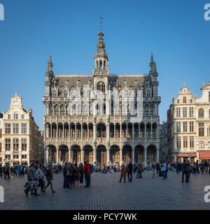 So Maison du Roi auf dem Hauptplatz von Brüssel, Samstag, 8. April 2017, Brüssel, Belgien genannt. Stockfoto