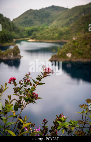 Laguna La Canada, Montebello Seen, Chiapas, Mexiko Stockfoto