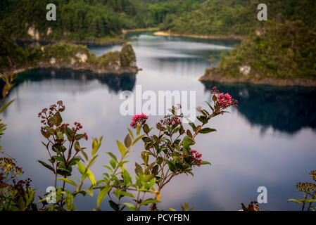 Laguna La Canada, Lagunas de Montebello Nationalpark, Montebello Seen, Chiapas, Mexiko Stockfoto