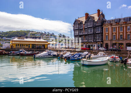 Die Yacht Schwimmer in Dartmouth, South Devon Stockfoto