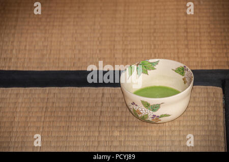 Traditionelle japanische Teezeremonie. Stockfoto
