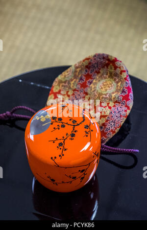 Traditionelle japanische Teezeremonie. Stockfoto