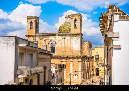 Taurisano Kirche Transfigurazion Salento Lecce Apulien Italien Stockfoto