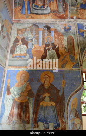 Symbole in der Heiligen Quelle von Arapovski Kloster "St. Nedelja" Stockfoto