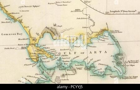 Ambracian Golf, Arrowsmith John, 1844. Stockfoto