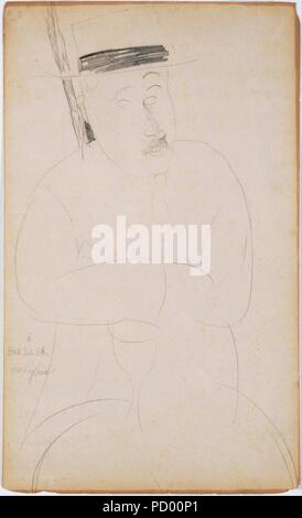 Amedeo Modigliani - Portrait von Adolphe Basler- Stockfoto