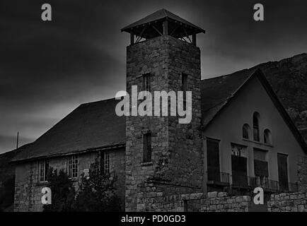 Der Cottonwood Papierfabrik, (auch als "Haunted Alte Mühle bekannt), ist eine verlassene Steinhaus 1883 durch die Deseret Nachrichten errichtet und befindet Stockfoto