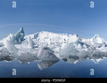 Eisberge am Gletschersee Jökulsárlón Gletscherlagune, South Island