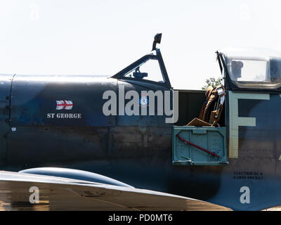 Supermarine Spitfire MKIX TD 314 St George, Headcorn, Kent GROSSBRITANNIEN Stockfoto