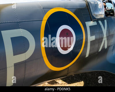 Supermarine Spitfire MKIX TD 314 St George, Headcorn, Kent GROSSBRITANNIEN Stockfoto