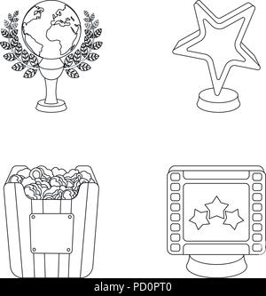 Schauspieler, Award, Best, Sammlung, Schale, anders, Erde, Film, form, Icon, Illustration, isoliert, Arten, Logo, Film, Outline, Popcorn, Anerkennung, Rolle, Satz, Zeichen, Ständer, stern, Erfolg, Symbol, Wert, Vector, Anzeigen, Web, Welt, Vektor, Vektoren, Stock Vektor