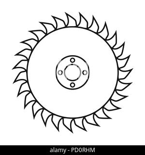 Ich cd-Symbol im Stil auf weißem Hintergrund. Sägewerk und Holz symbol Vektor Illustration. Stock Vektor