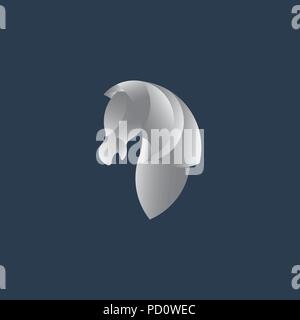 Pferd Logo Vektor Icon-design Stock Vektor