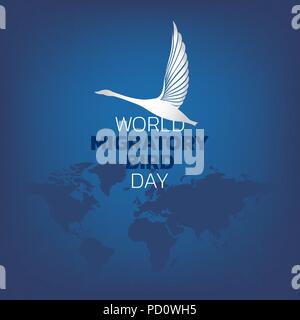 Welt Zugvogel Tag, Vektor, Abbildung Stock Vektor