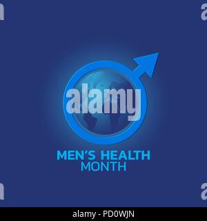 MenÕs Monat Gesundheit logo Symbol. Vector Illustration Stock Vektor