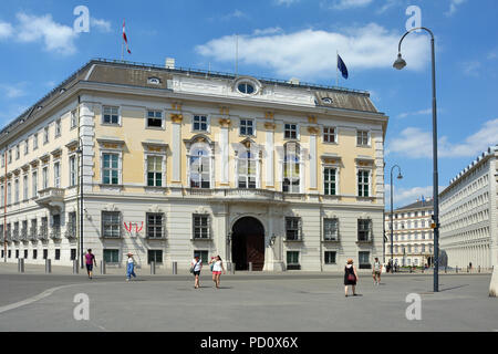 Bundeskanzleramt der Republik Österreich am Ballhausplatz in Wien - Österreich. Stockfoto