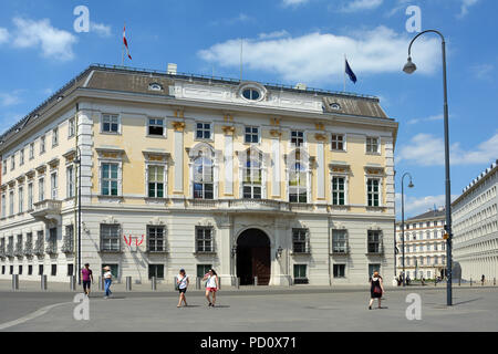 Bundeskanzleramt der Republik Österreich am Ballhausplatz in Wien - Österreich. Stockfoto