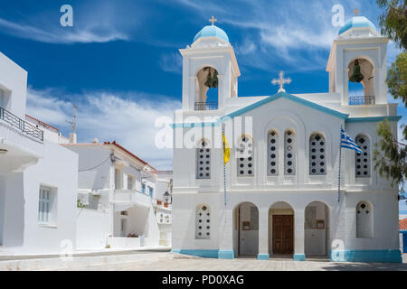 Kirche St. Georg in Chora Stadt auf Andros, Kykladen, Griechenland Stockfoto