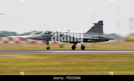 Der tschechischen Luftwaffe JAS-39 Gripen an der Royal International Air Tattoo 2018 Stockfoto