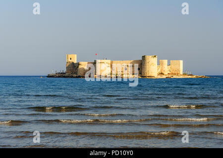 Von Maiden Castle, Kiz Kalesi im Mittelmeer. Mersin Türkei Stockfoto
