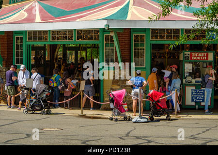 Managerie dentzel Carousel, Glen Echo Park, MacArthur Boulevard, Glen Echo, Maryland Stockfoto