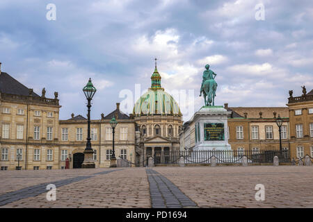 Kopenhagen Stadt Skyline am Schloss Amalienborg, Kopenhagen, Dänemark Stockfoto