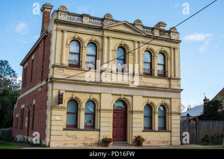 Alte Bank Gebäude, Avoca, Victoria, Australien Stockfoto