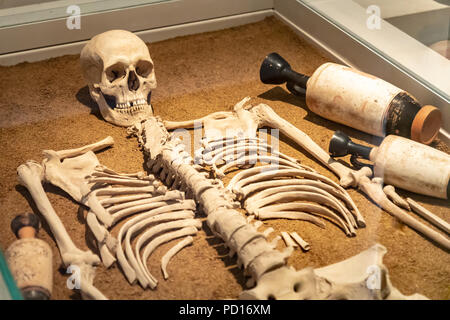 Gräber von Keromeikos, Sarcophagu T 37, Fall 112, 440-430 BC. Stockfoto